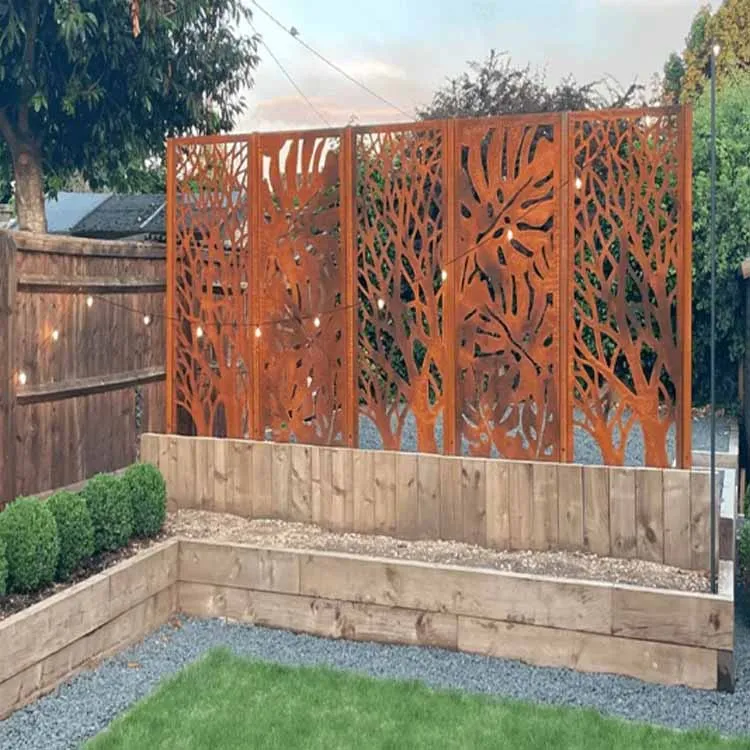 Artistic Corten Partition Screen