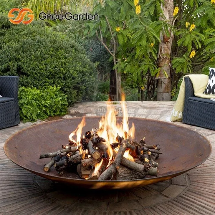 Corten Steel Fire Bowl Rust Rust Rust