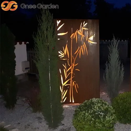 Πάνελ οθόνης Corten Bamboo διακοσμητικό κομμένο με λέιζερ