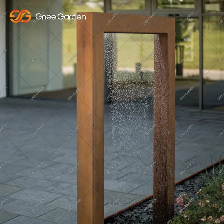 Corten Serenity Water Feature For Garden