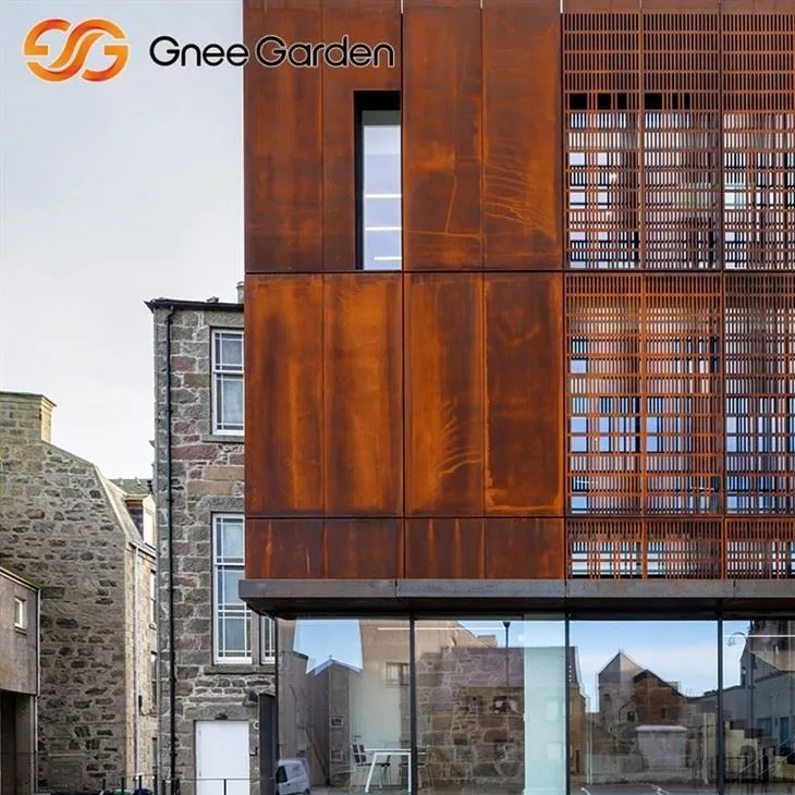 Corten Steel Countding Nature Rusted Wall