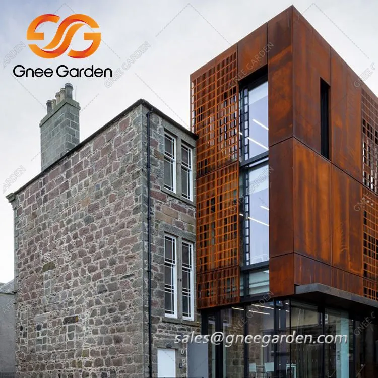 Πάνελ πρόσοψης από χάλυβα Corten