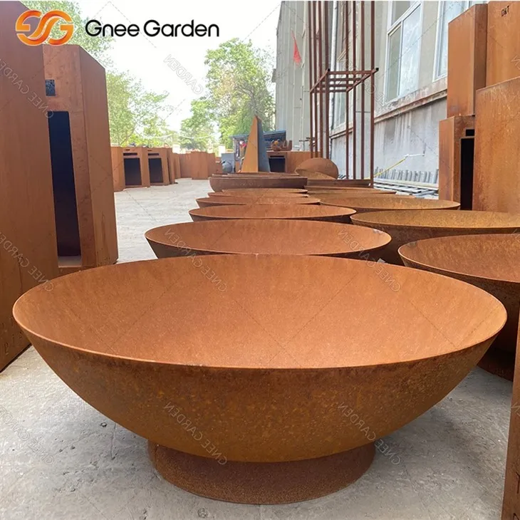 Corten Steel Fire Pit κομψό αισθητικό