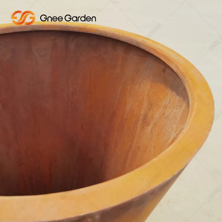 Corten Steel Planters Large