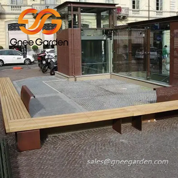 Έπιπλα εξωτερικού χώρου προσαρμοσμένου μεγέθους Corten Steel