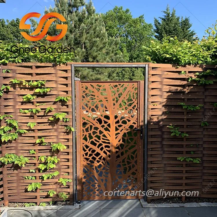 Προσαρμοσμένη πύλη κήπου Corten Steel