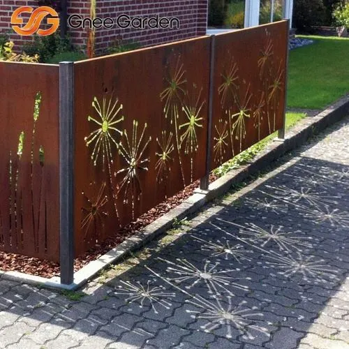Κήπος Corten Steel Screen Design Design