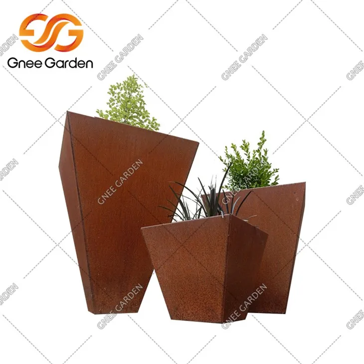 Χάλυβας Corten Outdoor Planter