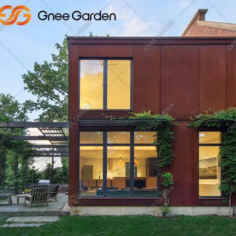 Εξωτερική επένδυση τοίχου κήπου Corten