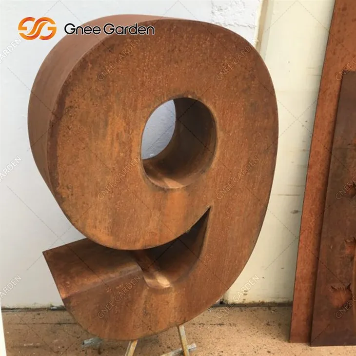 Γραμματοκιβώτιο αριθμών Weathering Steel