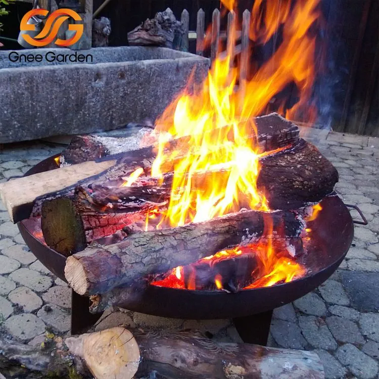 Αίθριο Camping Wood Burning Corten Steel Fire Pit