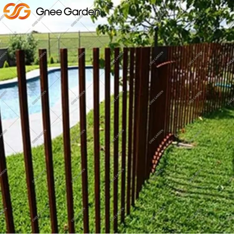 Σκουριασμένο φράχτη χάλυβα Corten για σύγχρονο εξωραϊσμό