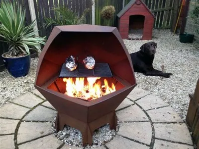 Corten Steel Εξωτερική Κουζίνα