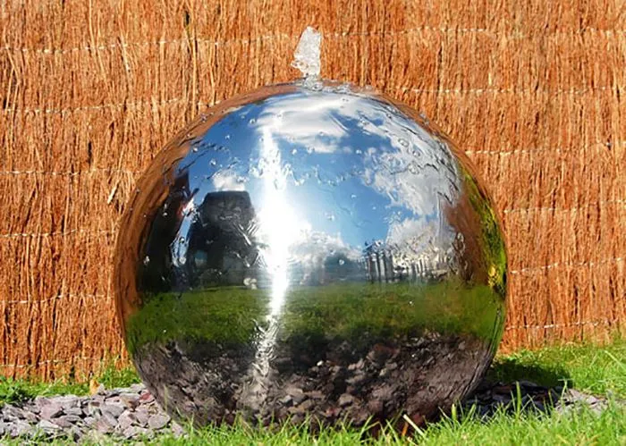 Χαρακτηριστικό νερού σφαίρας από ανοξείδωτο χάλυβα